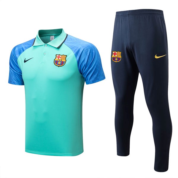 Polo Barcelona Conjunto Completo 2022 2023 Verde